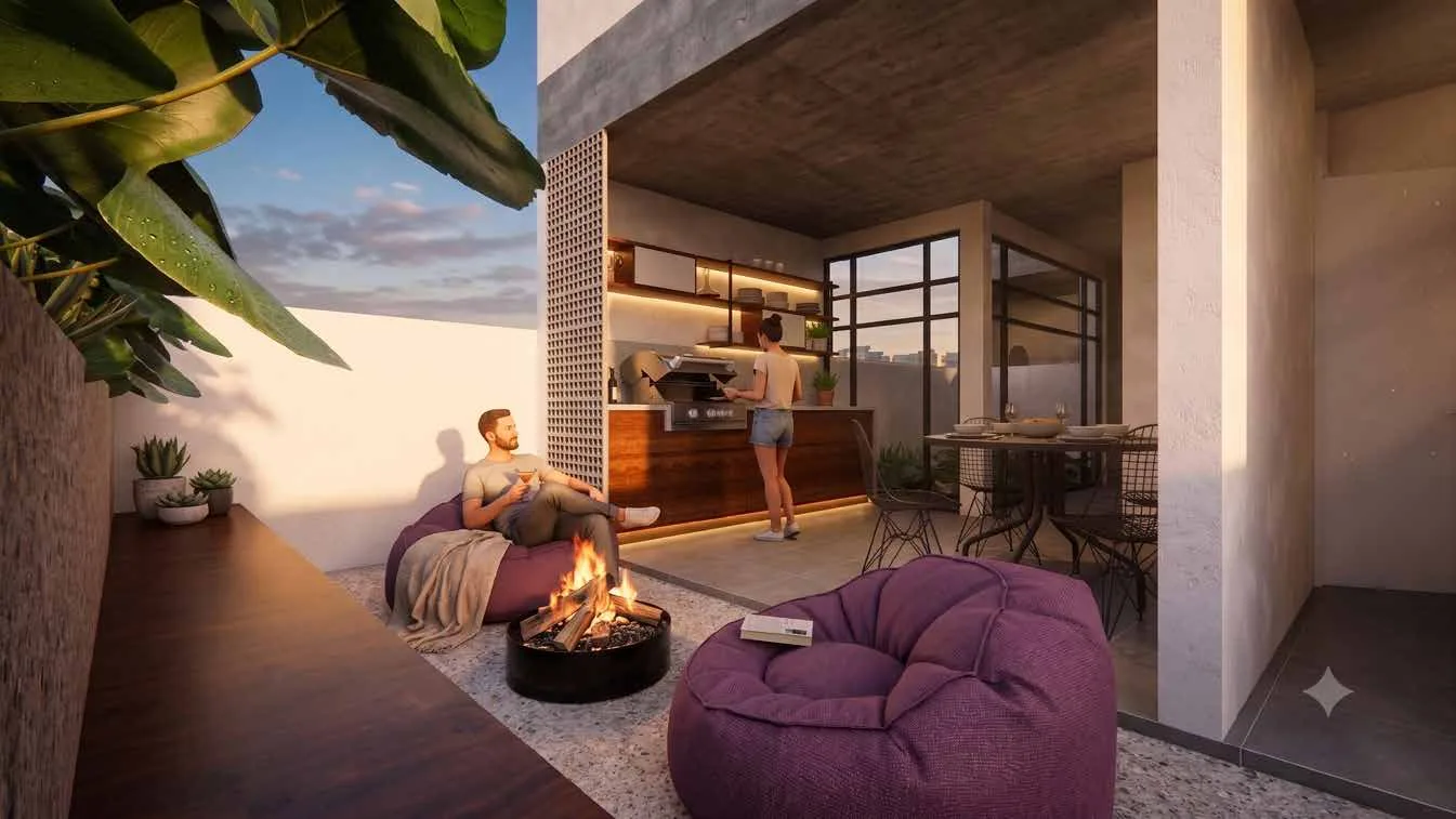 Vem Viver Jundiaí — espaço gourmet integrado em projeto residencial, Jundiaí/SP