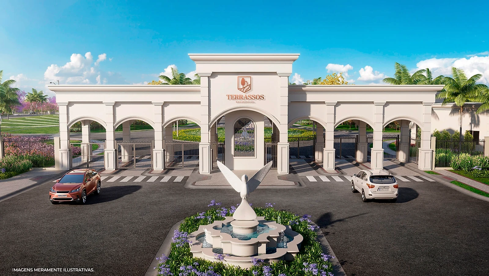 Área de lazer do Terrassos Residencial Paulínia com estrutura de clube