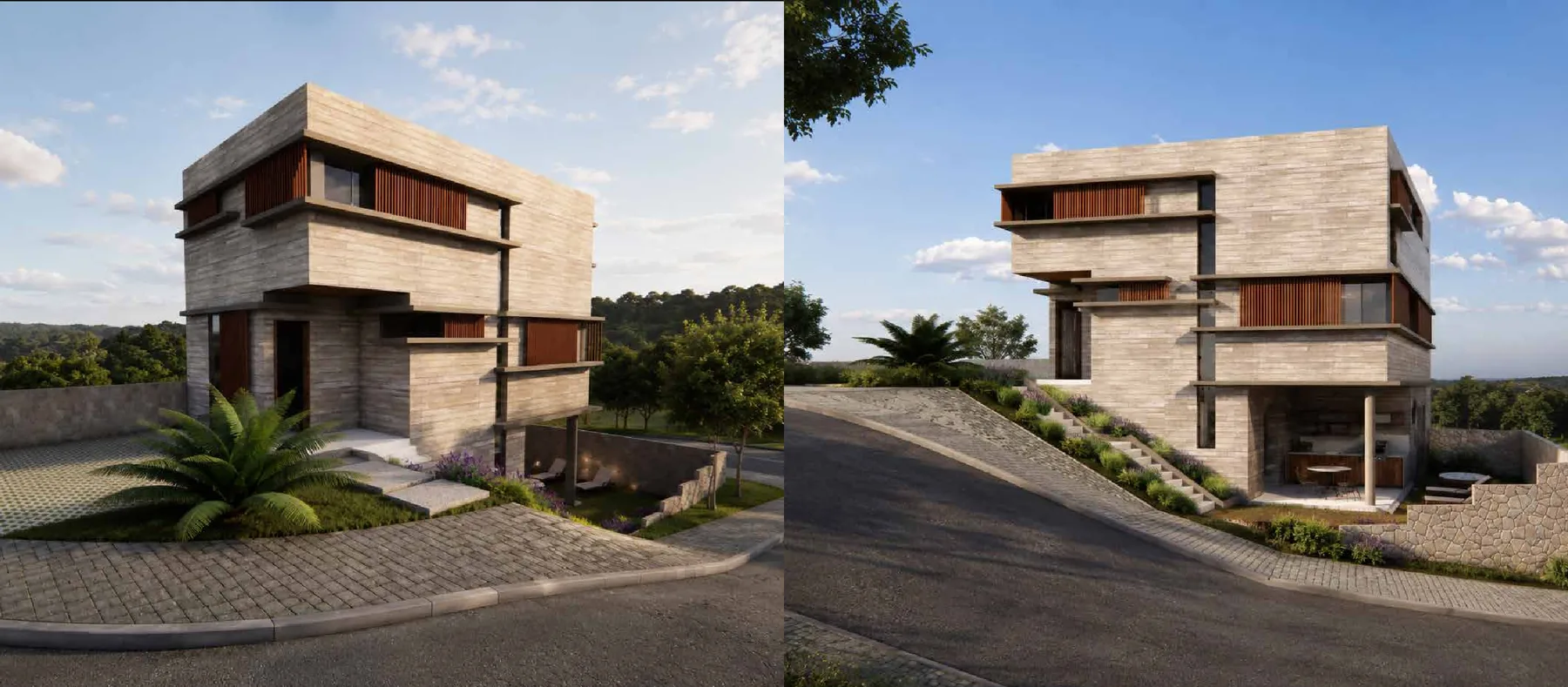 Vem Viver Jundiaí — perspectivas de casas construídas nos lotes em Jundiaí/SP