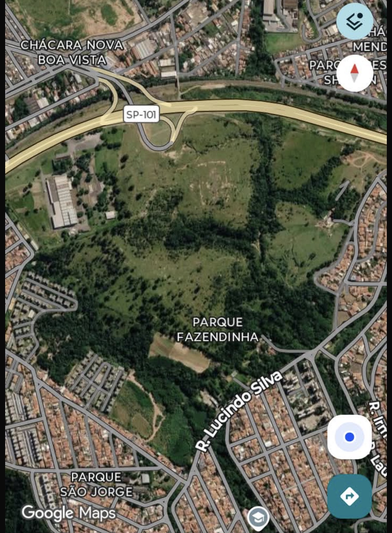 Mapa de localização do Reserva Taraz no Parque Fazendinha, Campinas, próximo à Bosch e conectado às principais regiões da cidade.