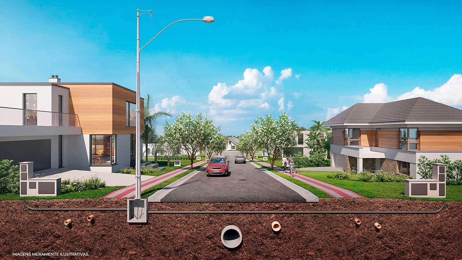 Horta circular com pomar no Terrassos Residencial Paulínia