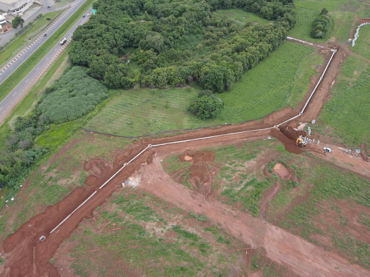 Alto São Fernando Paulínia — vista aérea das obras de infraestrutura do bairro planejado em Paulínia/SP Alto São Fernando Paulínia — vista aérea das obras de infraestrutura do bairro planejado em Paulínia/SP