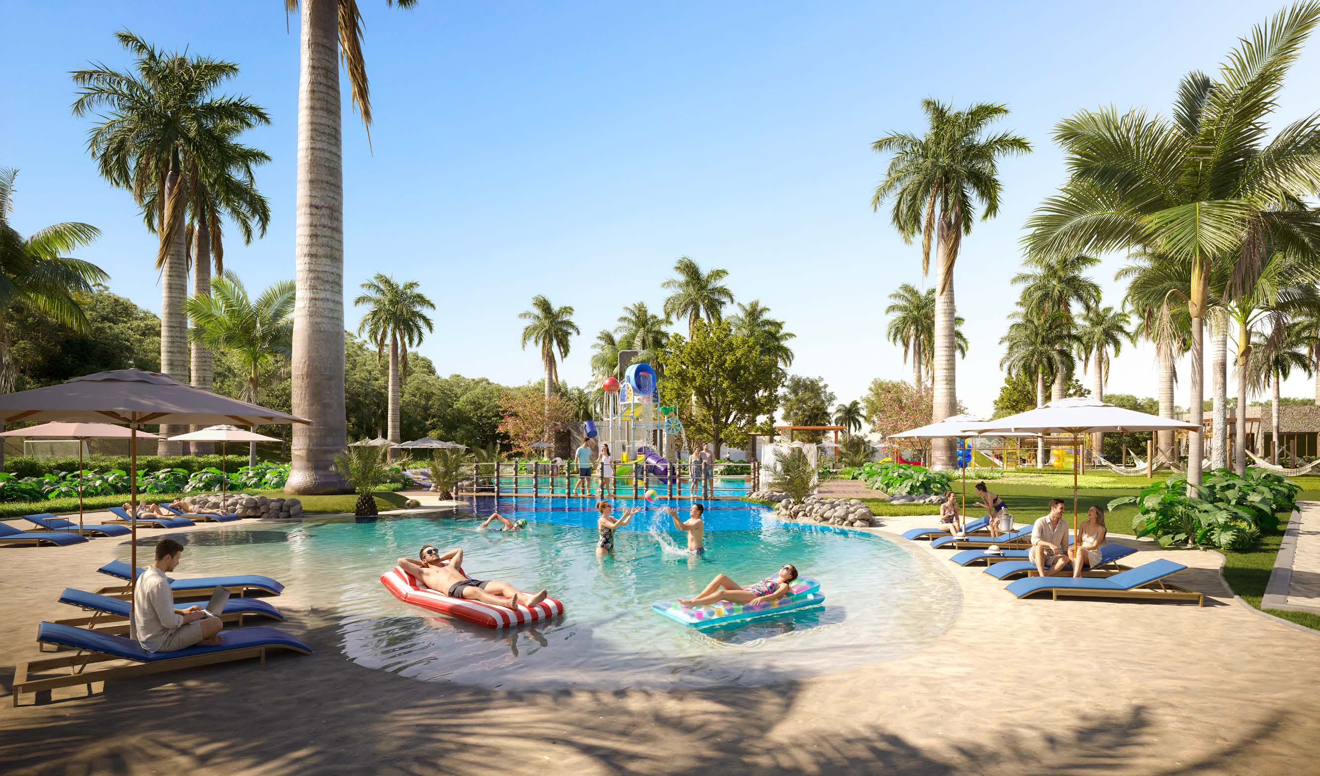 Piscina infantil do Atlantis Residencial Resort em Nova Odessa