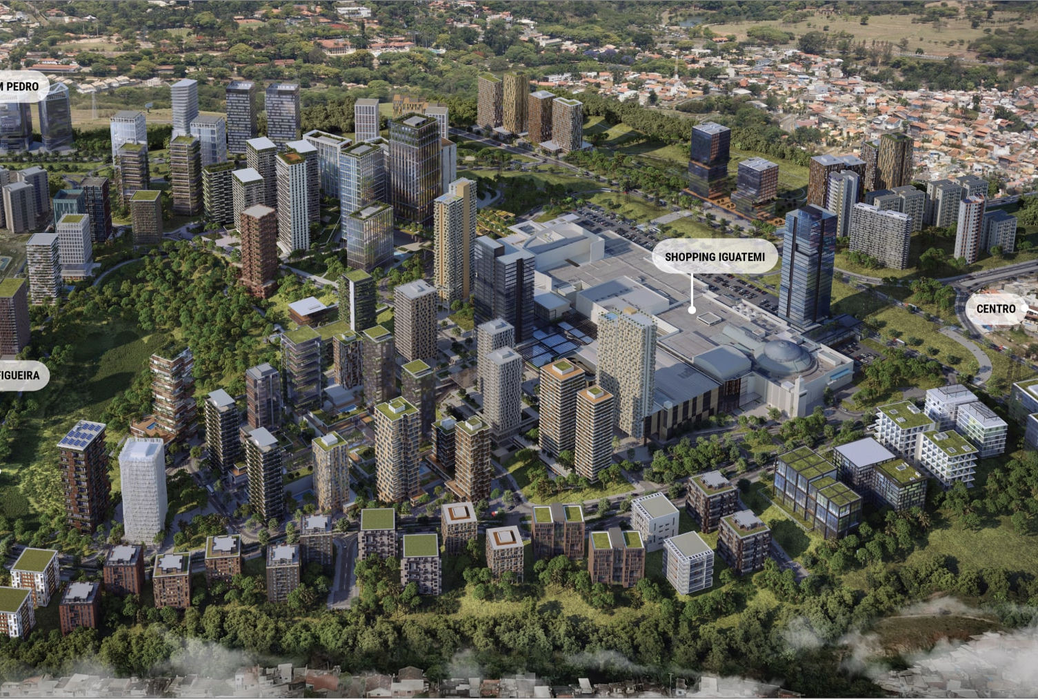 Casa Figueira Campinas — localização estratégica em frente ao Shopping Iguatemi e próxima à Rodovia Dom Pedro, em Campinas/SP