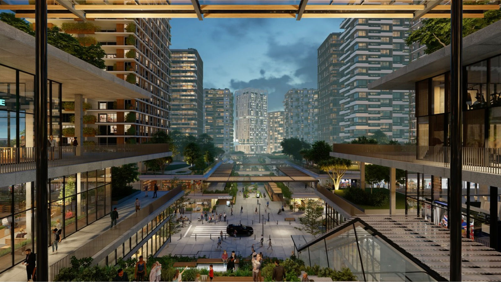 Casa Figueira Campinas — masterplan do bairro planejado com torres residenciais e comerciais em Campinas/SP