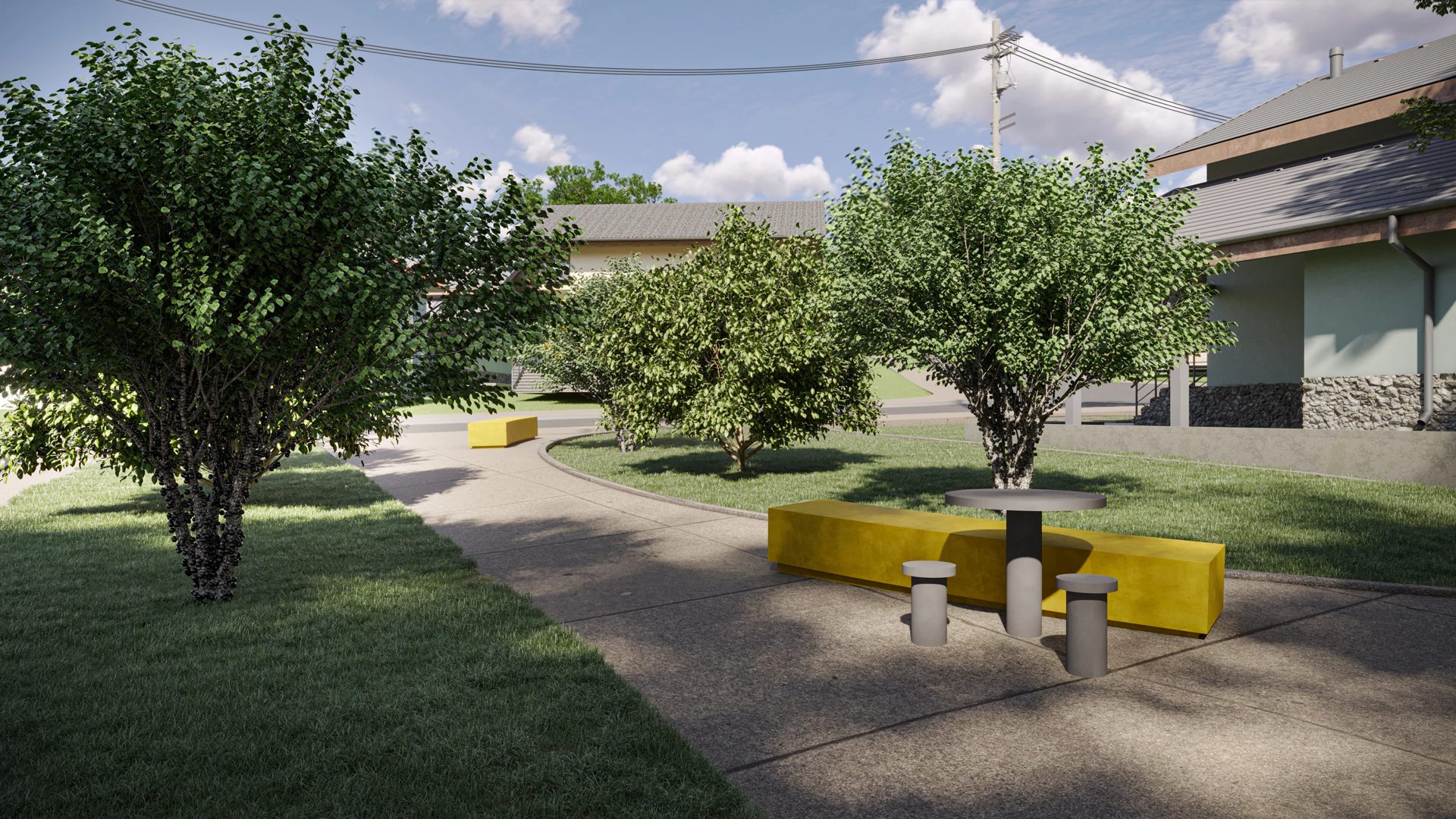 ComViva Jardim Amanda Monte Mor — praça de convívio com arborização e calçadas do loteamento em Monte Mor/SP ComViva Jardim Amanda Monte Mor — praça de convívio com arborização e calçadas do loteamento em Monte Mor/SP