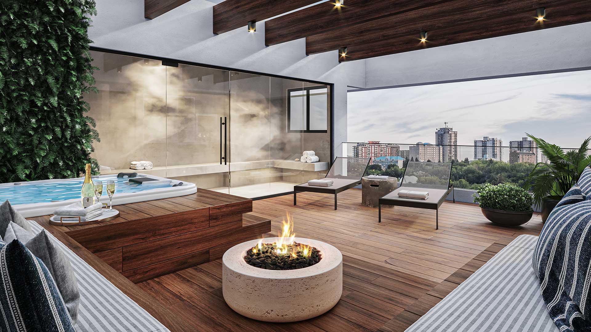 Milão Residencial Valinhos — terraço da cobertura duplex com vista para as áreas verdes preservadas em Valinhos/SP Milão Residencial Valinhos — terraço da cobertura duplex com vista para as áreas verdes preservadas em Valinhos/SP