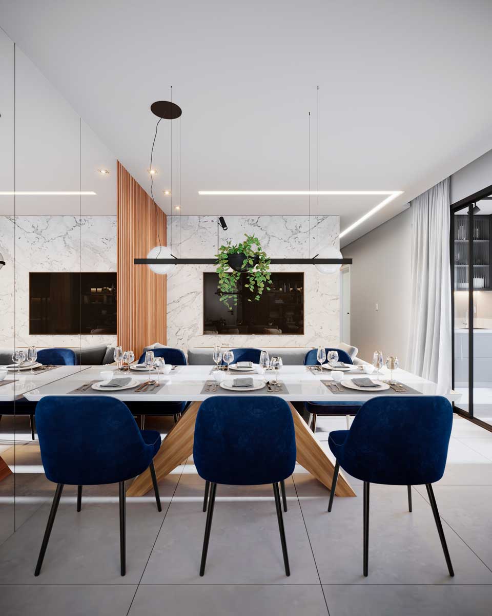 Milão Residencial Valinhos — living do apartamento tipo de 83,54m² com 2 ou 3 dormitórios em Valinhos/SP Milão Residencial Valinhos — living do apartamento tipo de 83,54m² com 2 ou 3 dormitórios em Valinhos/SP