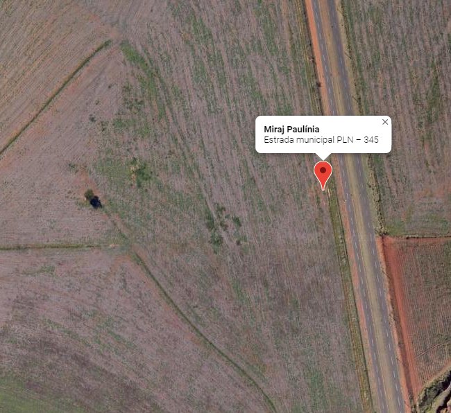 Miraj Paulínia — mapa com a localização do loteamento fechado na Estrada Municipal PLN-345, bairro São Bento, em Paulínia/SP