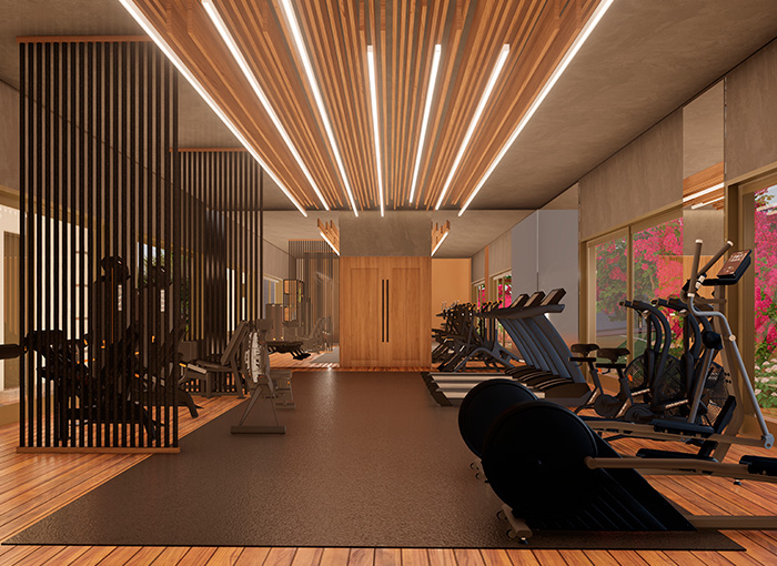 Residencial Quinta dos Verdes Paulínia — academia climatizada do loteamento fechado em Paulínia/SP