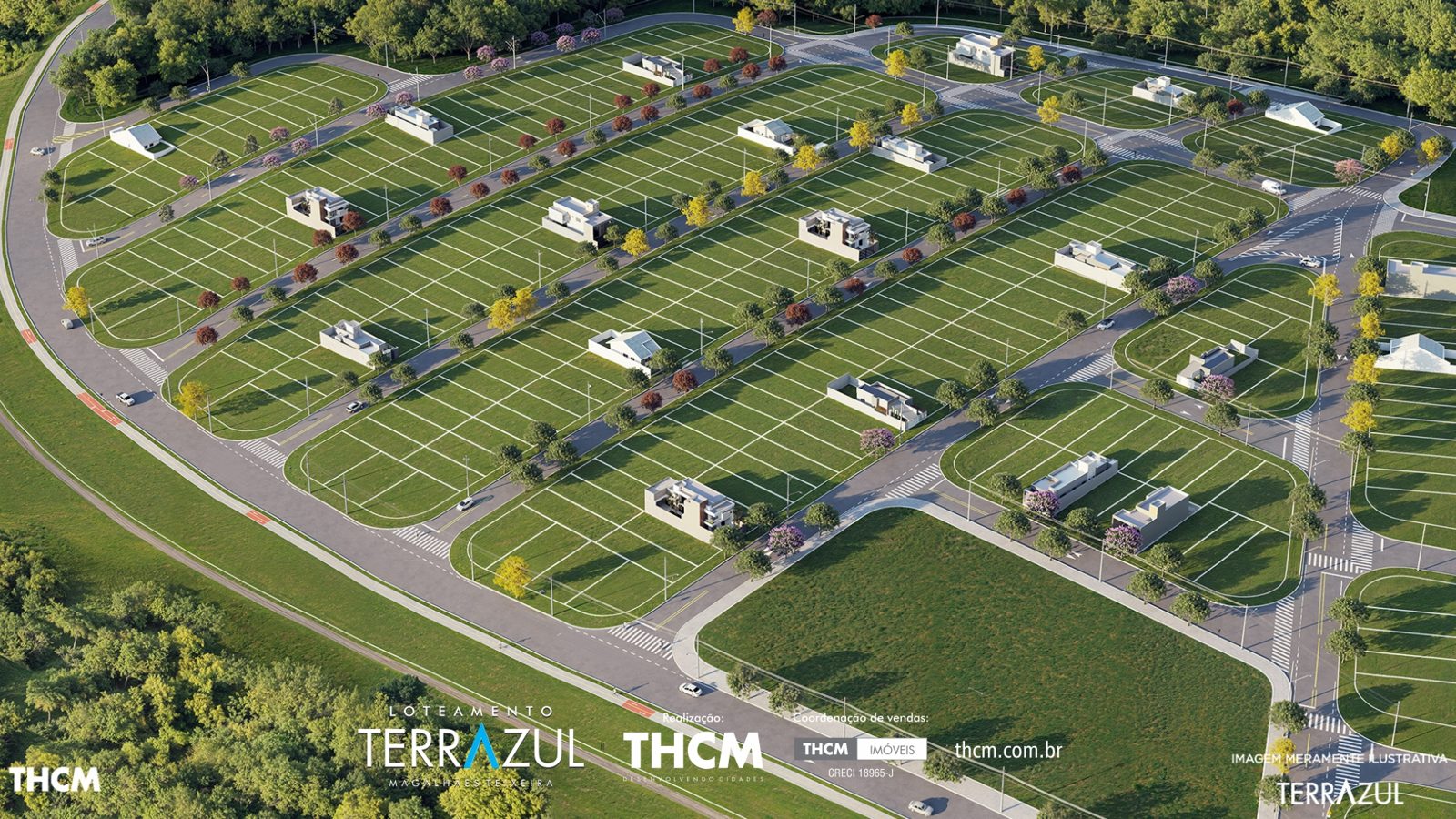 Terrazul Magalhães Teixeira Campinas — perspectiva aérea das quadras e lotes residenciais em Campinas/SP Terrazul Magalhães Teixeira Campinas — perspectiva aérea das quadras e lotes residenciais em Campinas/SP